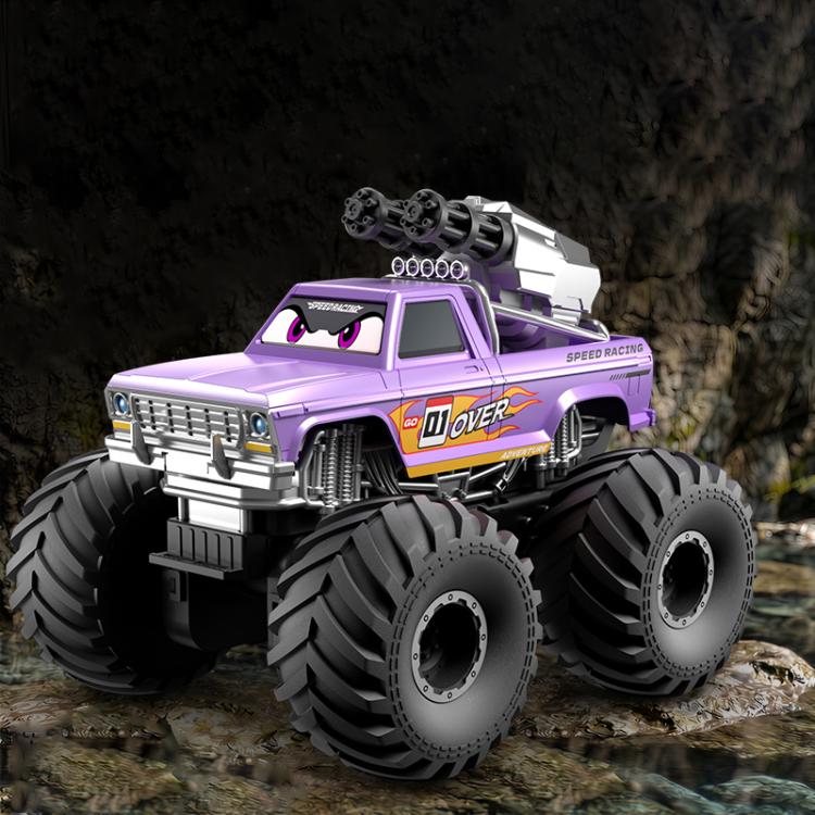 JJR/C Q245 Pro Crusher Amphibious 4WD Remote Control Car with Water Cannon Function — Purple