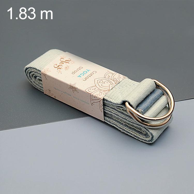 Two-Tone Multifunctional Yoga Stretch Cotton Belt Yoga Rope — 2.5m