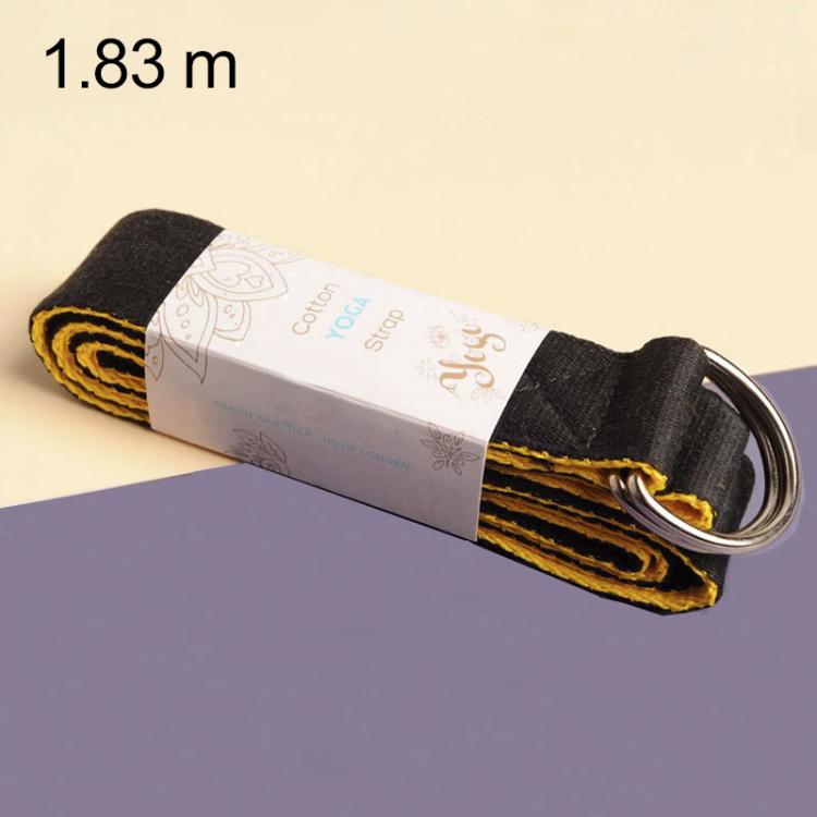 Two-Tone Multifunctional Yoga Stretch Cotton Belt Yoga Rope — view 11
