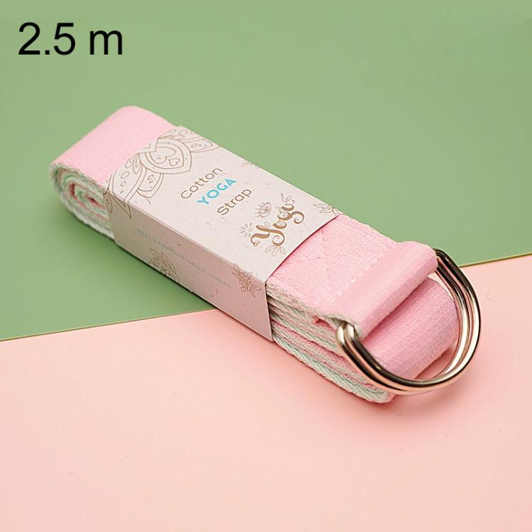 Two-Tone Multifunctional Yoga Stretch Cotton Belt Yoga Rope — Violet