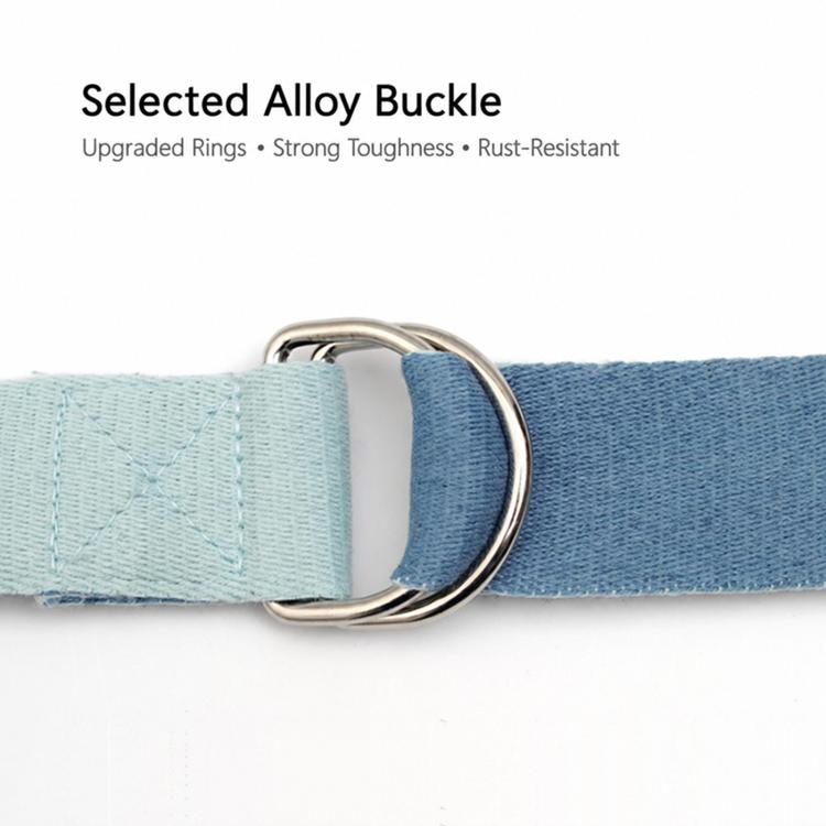 Two-Tone Multifunctional Yoga Stretch Cotton Belt Yoga Rope