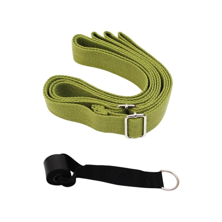 Adjustable Yoga Rope Stretching Trainer Doorway Stretching Belt — Light Purple