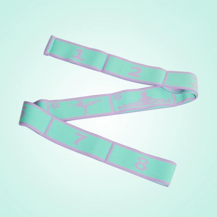 Yoga Resistance Digital Tension Band Suitable For Children and Adults — 8 Segments Pink