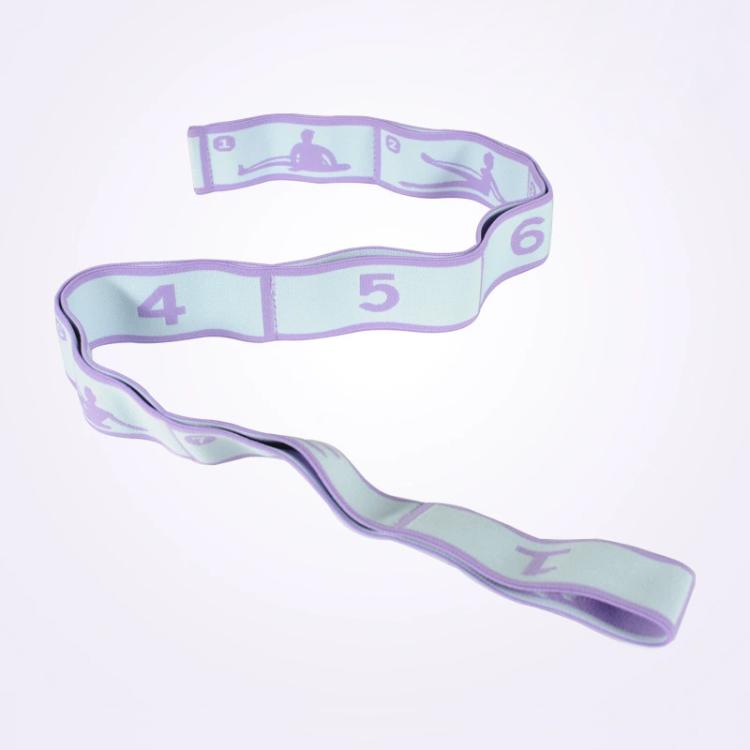 Yoga Resistance Digital Tension Band Suitable For Children and Adults — 8 Segments Grapefruit Red