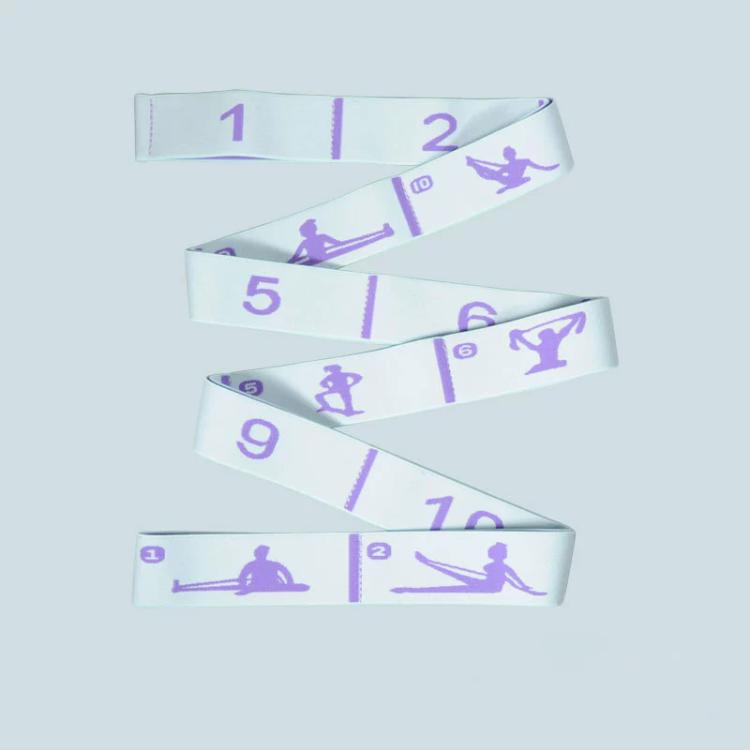 Yoga Resistance Digital Tension Band Suitable For Children and Adults — 8 Segments Purple