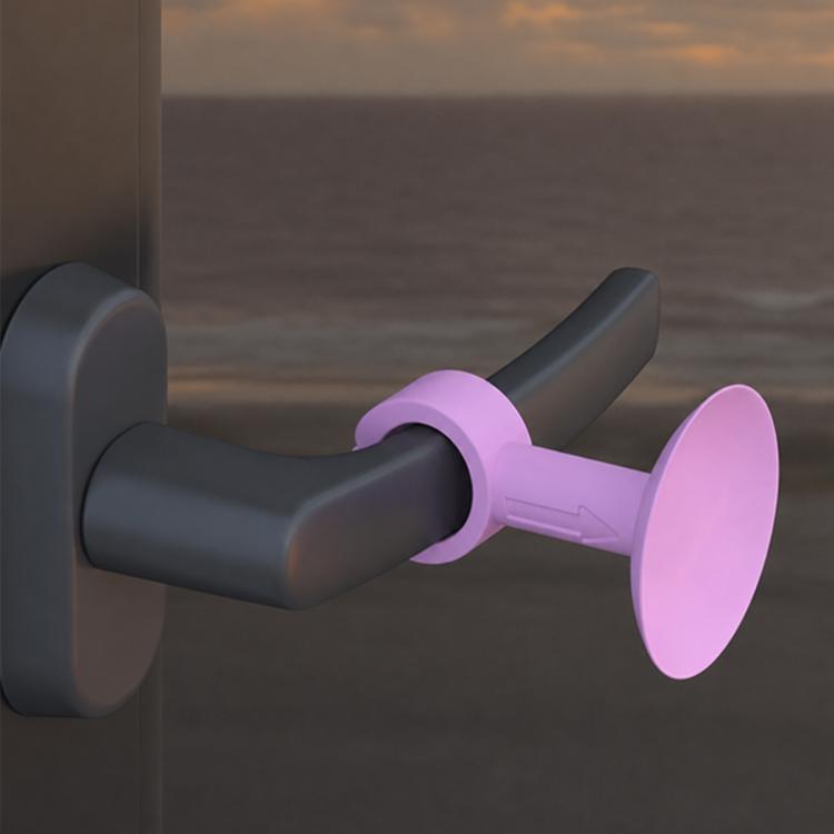Suction Cup Door Handle Silent Anti-collision Protective Pad — Pink