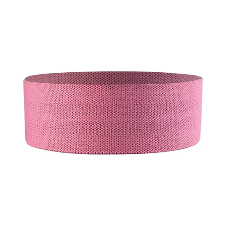 Knitted Yoga Resistance Band Glute Training Assistance Stretching Elastic Band — Pink High Elasticity