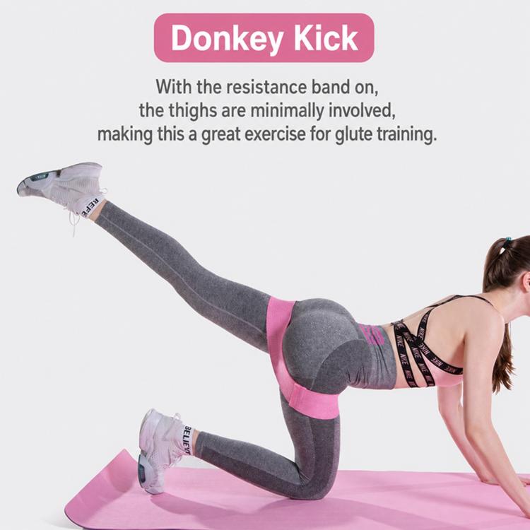 Knitted Yoga Resistance Band Glute Training Assistance Stretching Elastic Band
