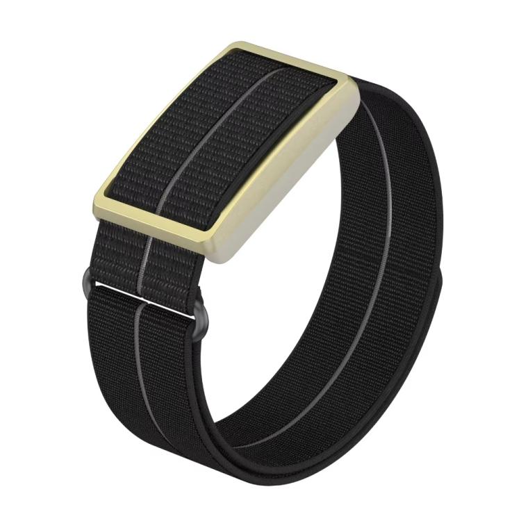 For Polar Loop xDfind Metal Round Buckle Feather Yarn Breathable Nylon Loop Watch Band — Pink