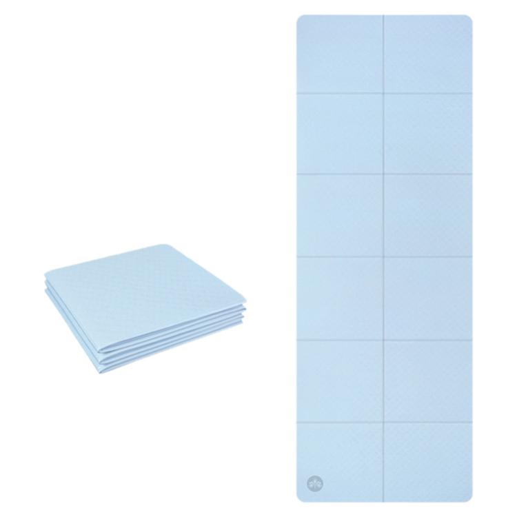 4mm Thick Non-slip Fitness Pad Foldable Yoga Mat — Light Grey