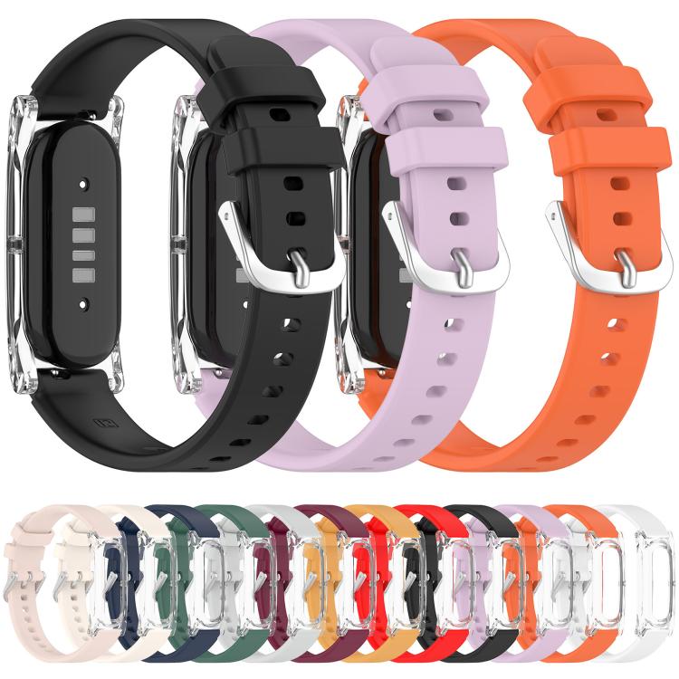 xDfind Spring Bar Style Clear Watch Case and Silicone Watch Band