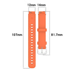 xDfind Spring Bar Style Clear Watch Case and Silicone Watch Band