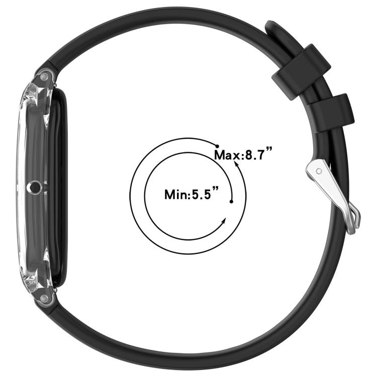 xDfind Spring Bar Style Clear Watch Case and Silicone Watch Band