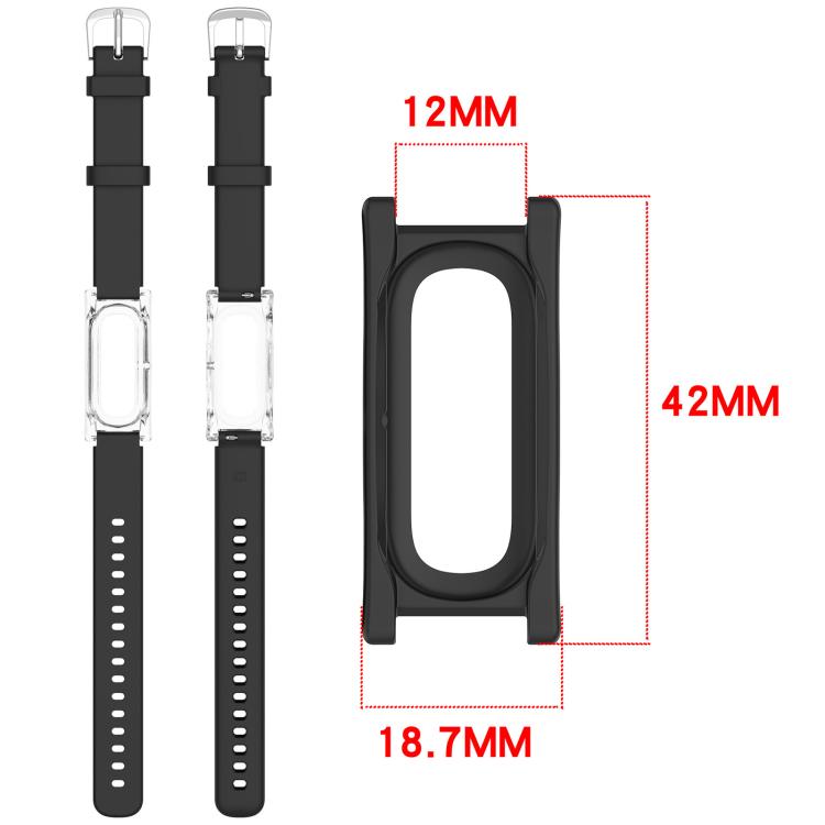 xDfind Spring Bar Style Clear Watch Case and Silicone Watch Band