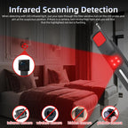 T07 Multifunctional Detector IR Scanner GPS WiFi Signal Anti-Spy Bug Finder for Hotel Travel