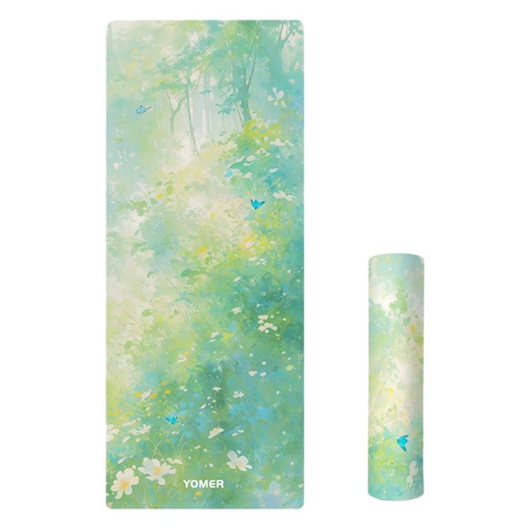 Double-Sided Anti-Slip Texture Thickened Soundproof Yoga Mat — Blazing Flames in the Lake