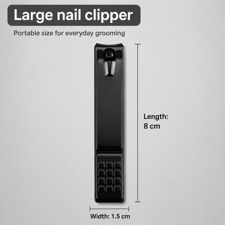2pcs/Pack Stainless Steel Flat-Tip Nail Clippers Nail Trimming Tools — view 4