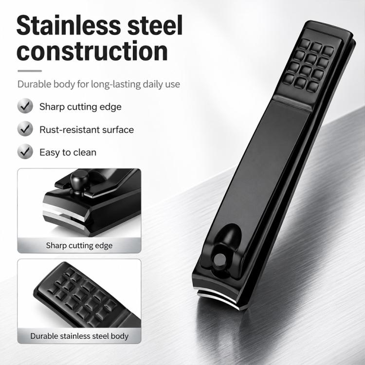 2pcs/Pack Stainless Steel Flat-Tip Nail Clippers Nail Trimming Tools — view 7