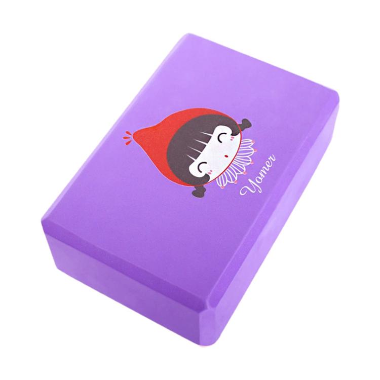 Cute Printed High Density Dancing Leg-Stretching Yoga Blocks — Pink Girl