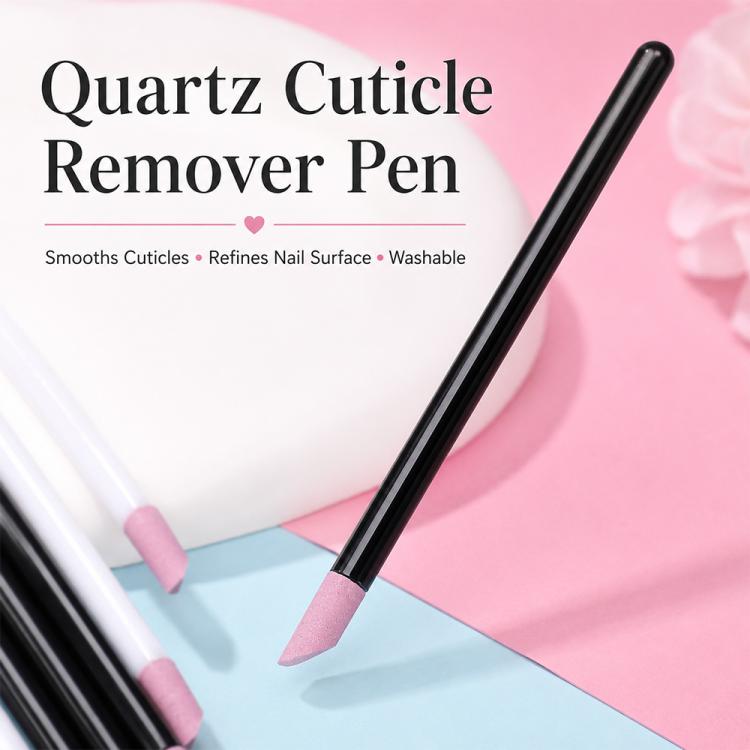 2pcs/Pack Angled Quartz Nail Pen Nail Surface Polishing Tool — view 2