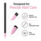 2pcs/Pack Angled Quartz Nail Pen Nail Surface Polishing Tool — view 3
