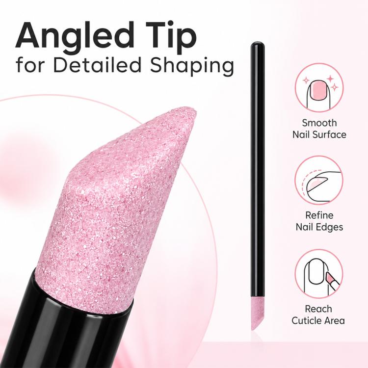 2pcs/Pack Angled Quartz Nail Pen Nail Surface Polishing Tool — view 4
