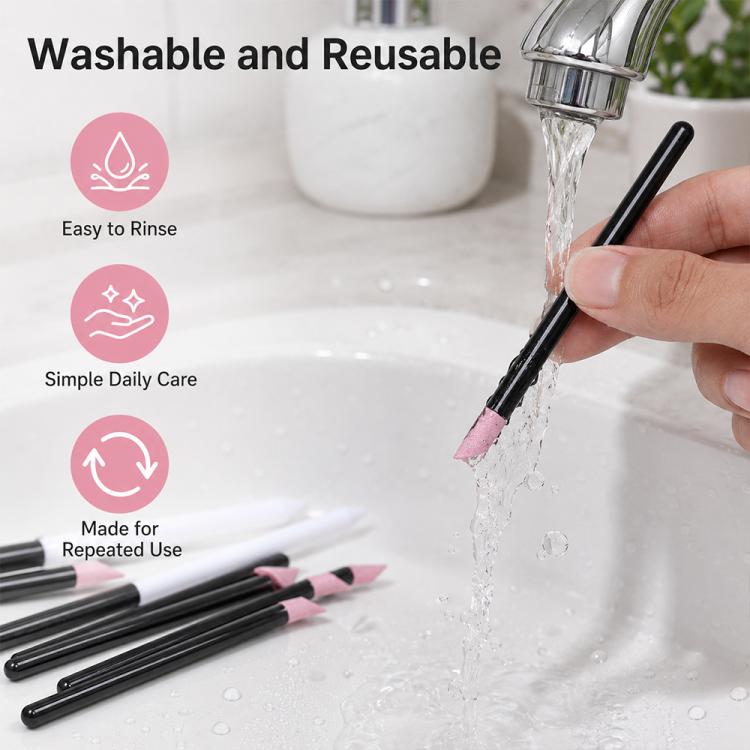 2pcs/Pack Angled Quartz Nail Pen Nail Surface Polishing Tool — view 7