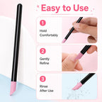 2pcs/Pack Angled Quartz Nail Pen Nail Surface Polishing Tool — view 8