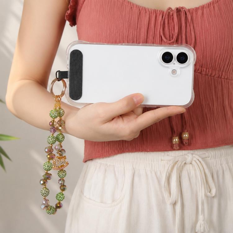 Rocking Horse Beaded Phone Wrist Strap with Tether Pad for Women Girls — view 8