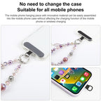 Feather Tassel Beaded Phone Charm Wrist Strap with Tether Pad for Women Girls — view 8