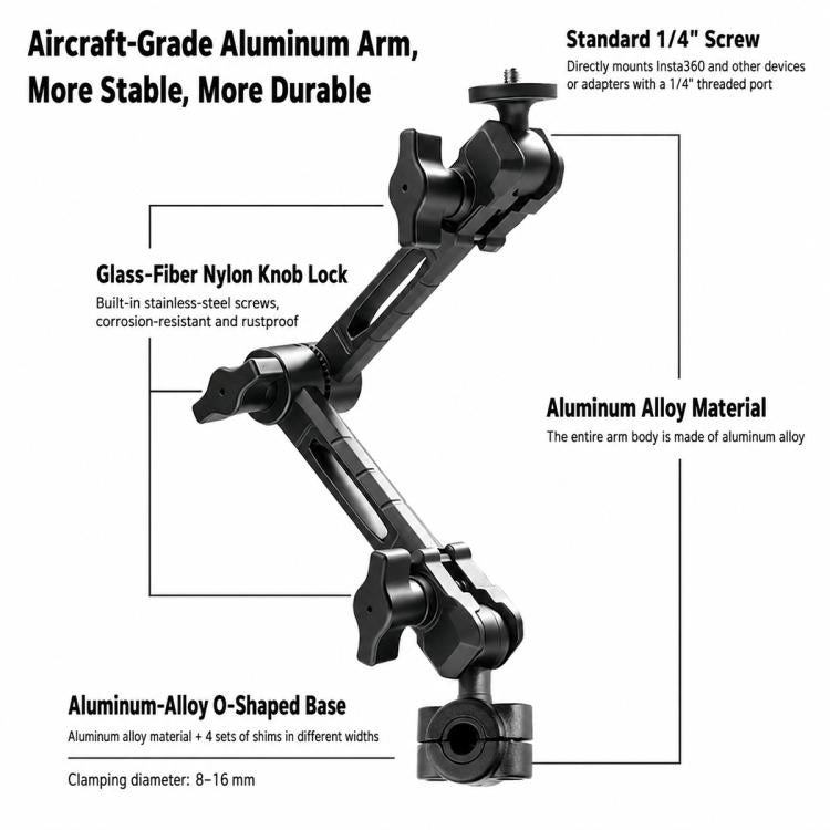 O-Type Magic Arm Mount 1/4 inch Ball Head Bracket — view 10