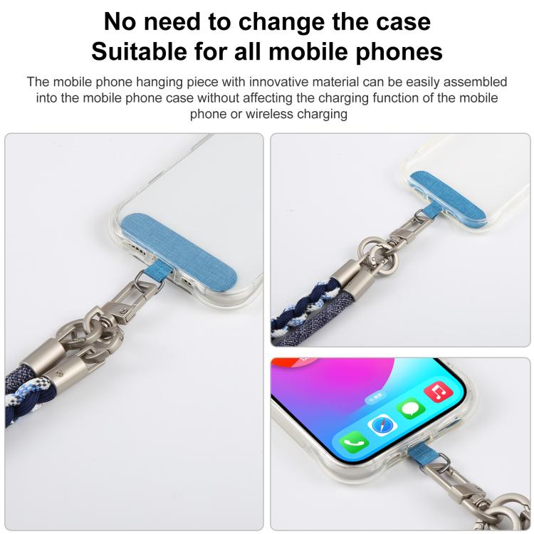 Twisted Spliced Braided Strap Phone Lanyard with Tether Pad for Unisex — view 14