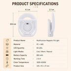 Multifunctional Portable Foldable Magnetic Fill Light Phone Holder — view 15