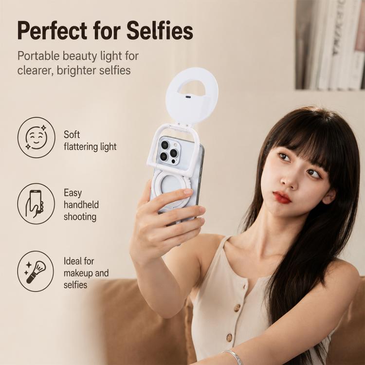Multifunctional Portable Foldable Magnetic Fill Light Phone Holder — view 4