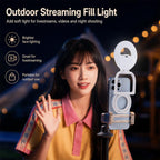 Multifunctional Portable Foldable Magnetic Fill Light Phone Holder — view 5