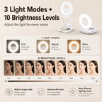 Multifunctional Portable Foldable Magnetic Fill Light Phone Holder — view 8