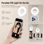 Multifunctional Portable Foldable Magnetic Fill Light Phone Holder — view 9
