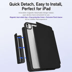 XDcase Detachable Frame Dual-Sided Magnetic Smart Tablet Leather Case with Pencil Holder — view 10