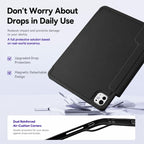 XDcase Detachable Frame Dual-Sided Magnetic Smart Tablet Leather Case with Pencil Holder — view 12