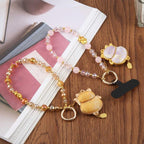 Lucky Cat Beaded Phone Charm Strap — view 7
