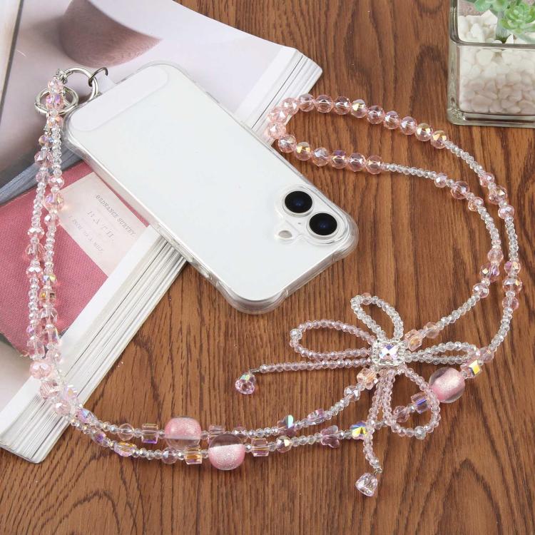 Bow Beaded Crossbody Phone Lanyard Strap — view 7