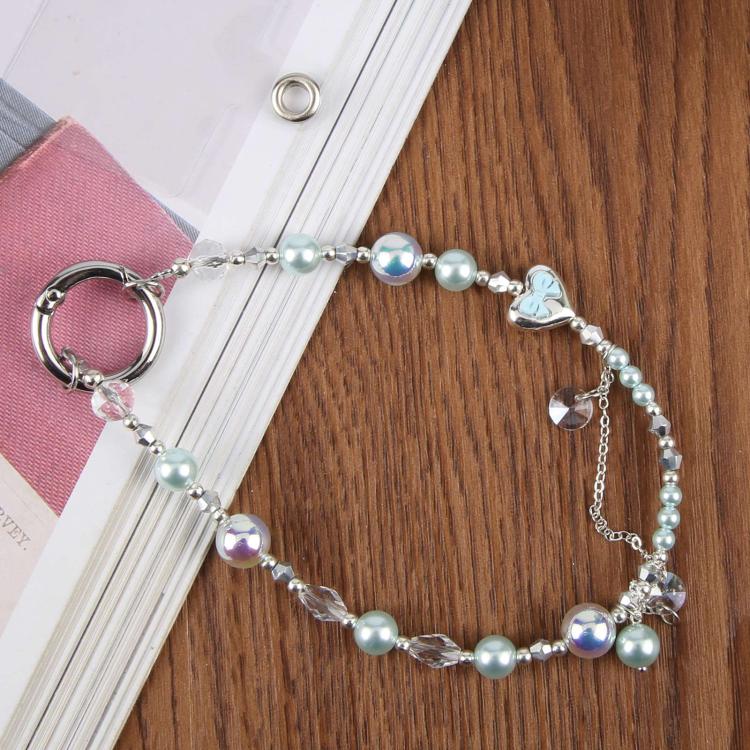 Pearl Heart Bow Phone Charm Strap — view 6