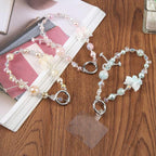 Dual-Color Butterfly Beaded Phone Charm Strap — view 8