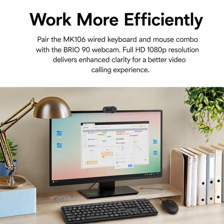 Logitech MK106 Wired Keyboard and Wired Mouse Combo — view 3