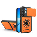 Multifunctional Sliding Camshield Ring Holder Phone Case