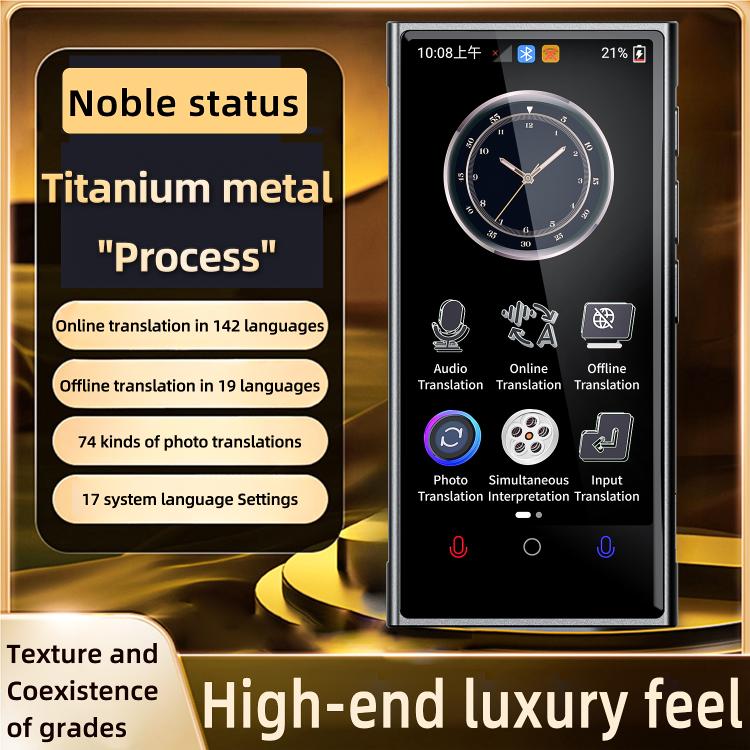 V2 4.04 inch Screen Portable AI Smart Translator Support 142 Online Languages