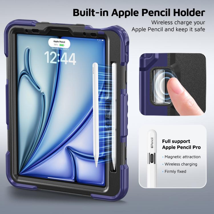 Heavy Duty Tablet Case with Pen Slot & Strap & Holder — For iPad 2025 / 2022