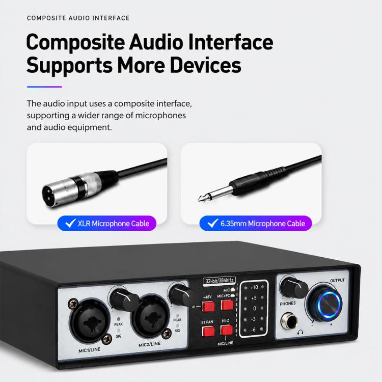 UR22MK Multi-function Professional Mixer External Live Streaming Sound Card — view 6