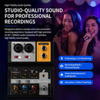 F-2A Multi-function Professional 2-way Recording Mixer USB Live Streaming Sound Card — view 13