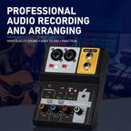F-2A Multi-function Professional 2-way Recording Mixer USB Live Streaming Sound Card — view 14